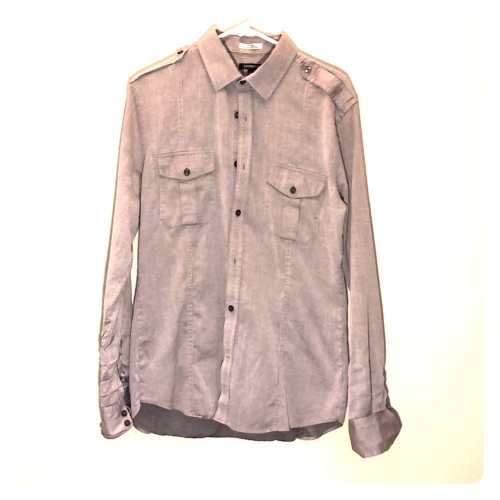 Express Fitted casual button down
